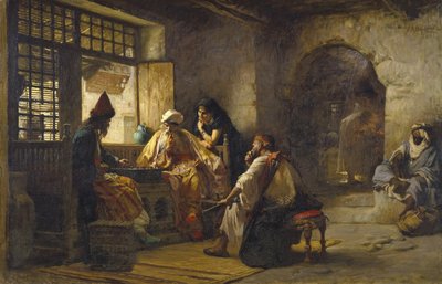 An Interesting Game by Frederick Arthur Bridgman